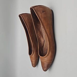 Brown Leather Women's Flats